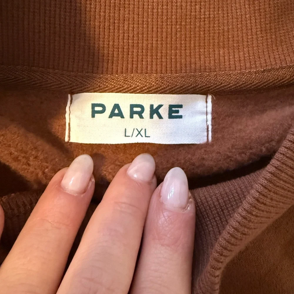 Parke Monochrome Mocha Mockneck - Picture 5 of 5